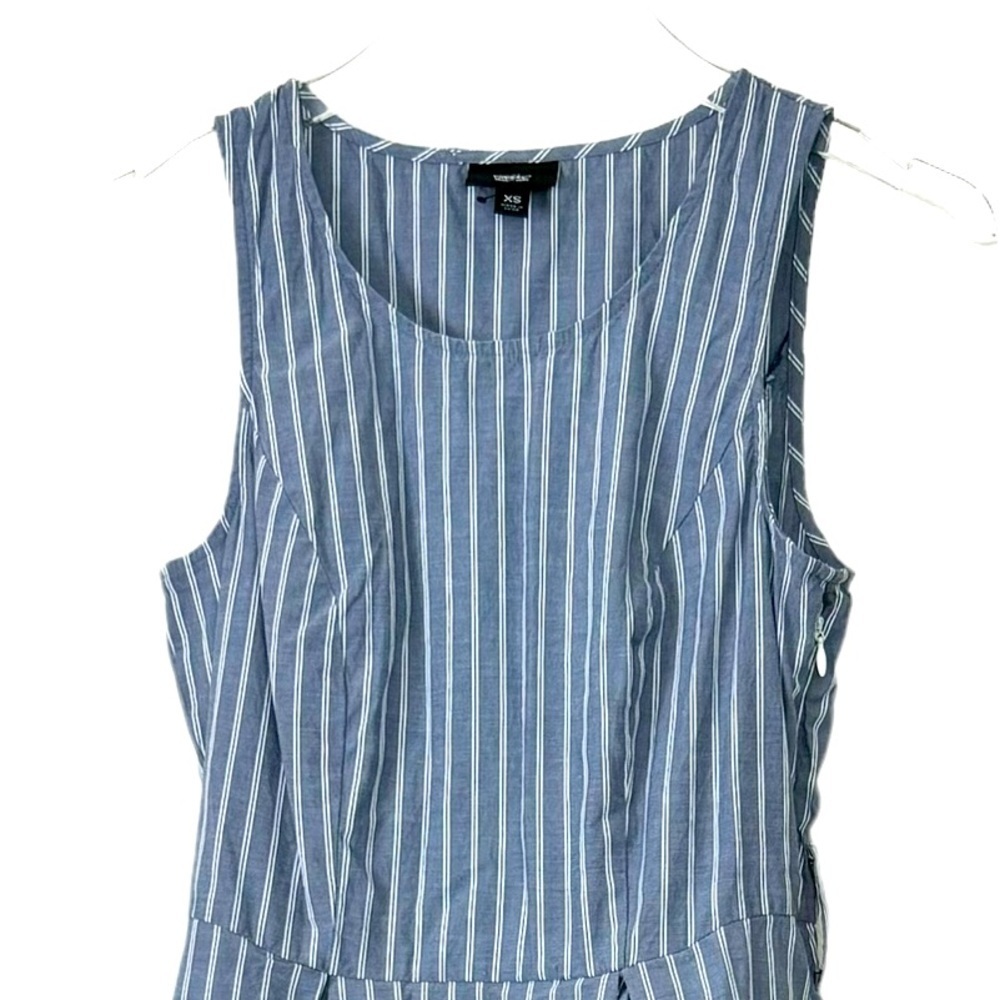 Mossimo | Grey and White Pinstripes | Sleeveless Dress | Size XS | NWOT - Picture 2 of 5